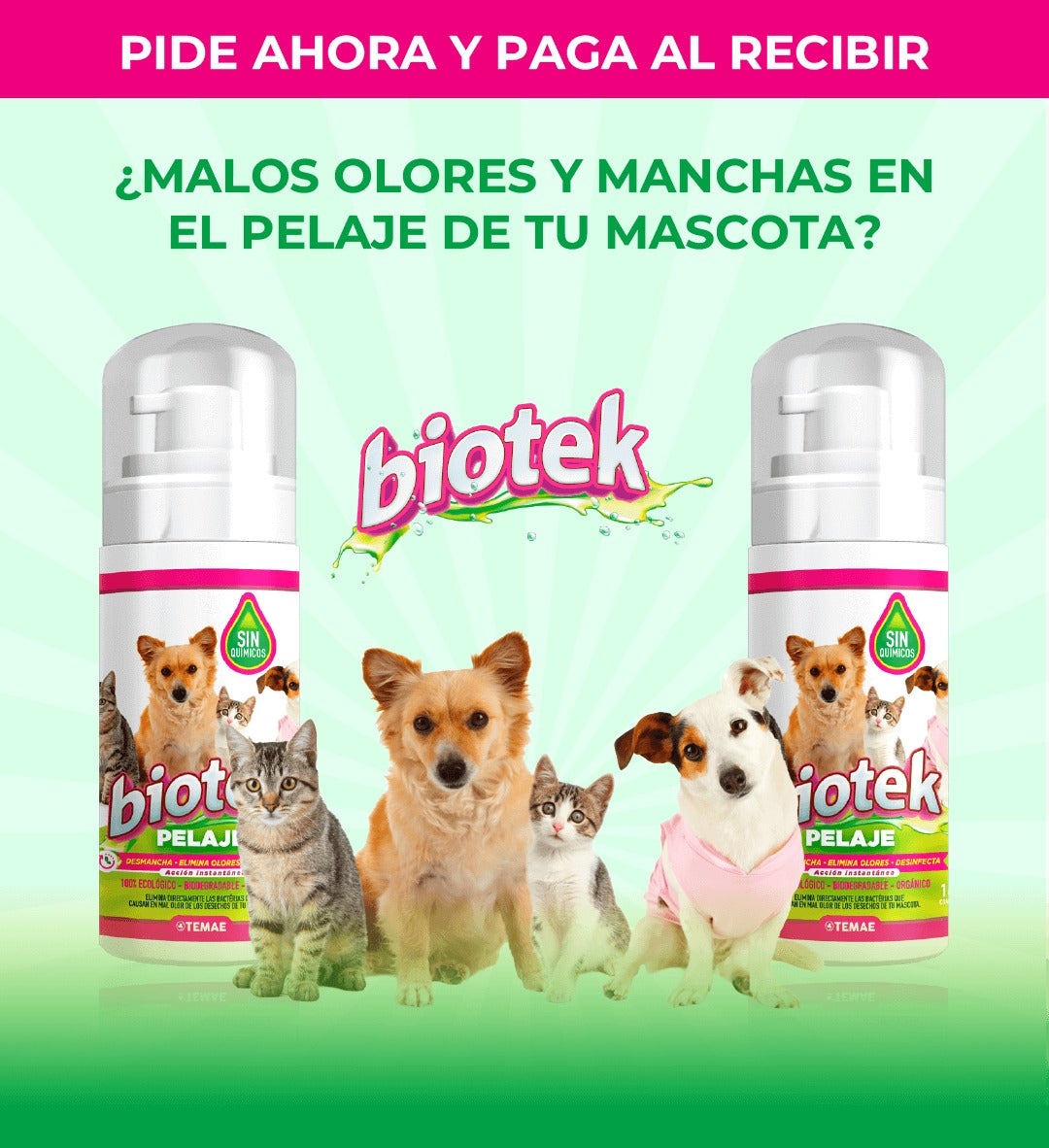 BIOTECK CONTOLADOR DE OLORES + ENIO GRATIS